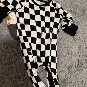 Cool checks little sleepies crescent zippy